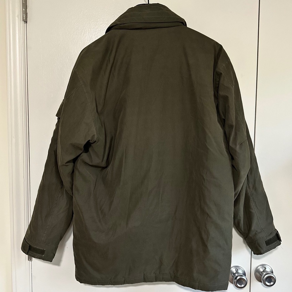 PERRY‎ ELLIS | Men's Portfolio Olive Green Winter Parka Puffer Jacket, Size S - Picture 2 of 9